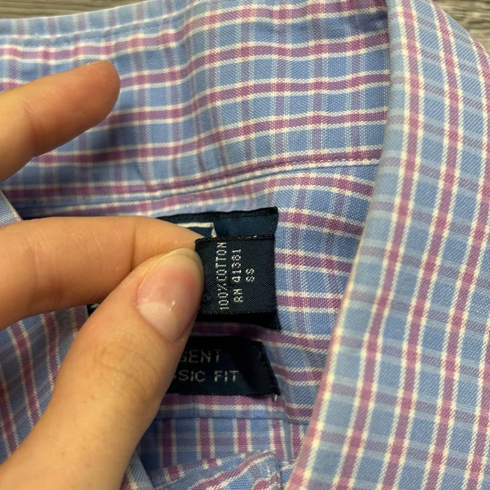 Polo Ralph Lauren Dress Shirt Regent Plaid Mens 15.5 32/33 Medium Classic Fit